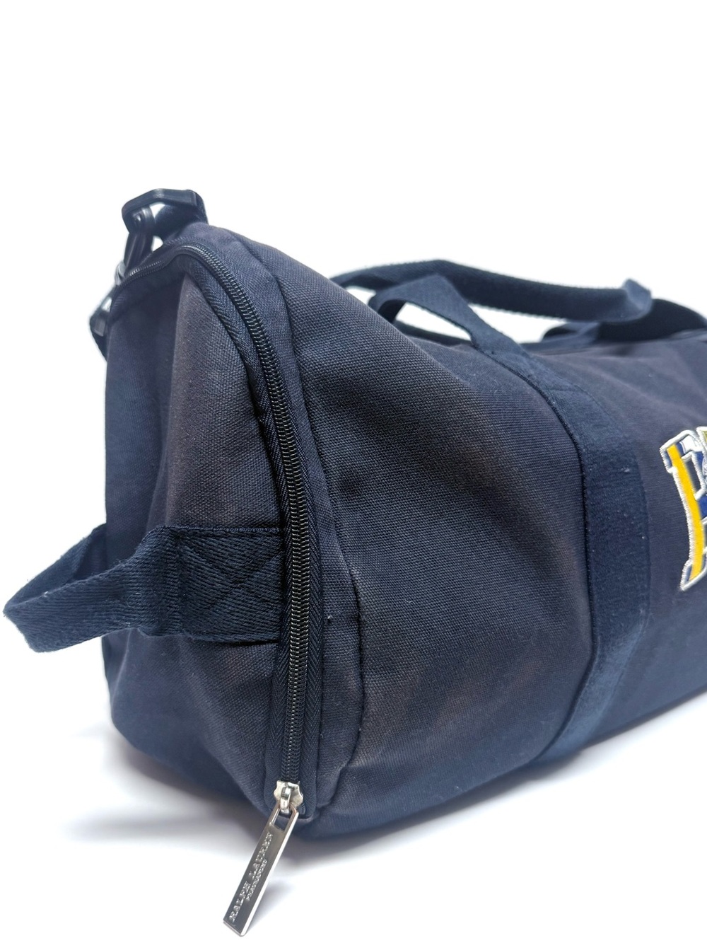 Polo Ralph Lauren Fragrance Duffel Bag Navy Blue Gym Overnight 20x13x10” - Picture 4 of 9